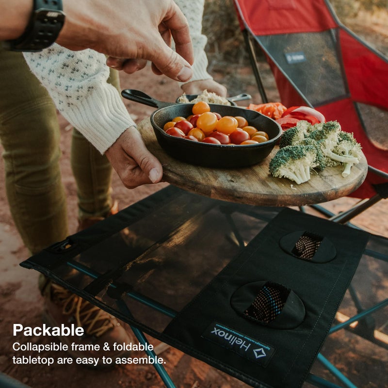 Helinox Table One Lightweight, Collapsible, Portable, Outdoor Camping Table, Black - Image 4